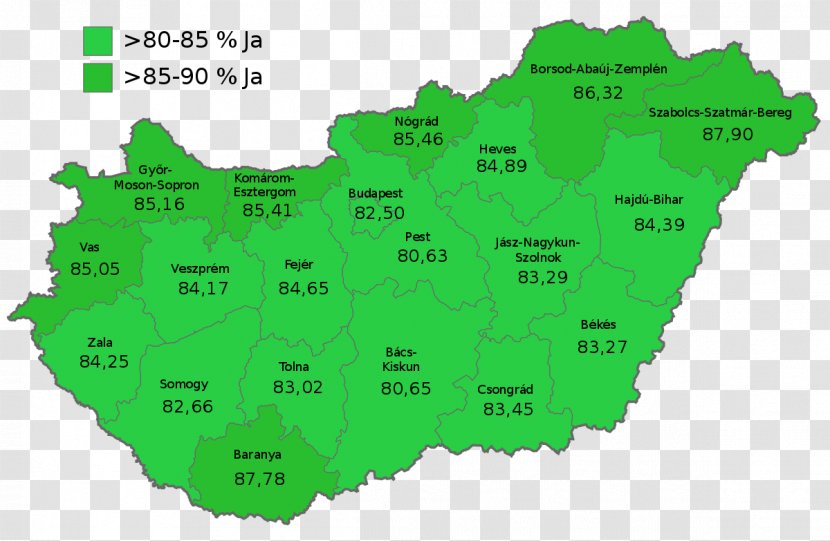 Hungarian Parliamentary Election, 2018 Hungary 2014 Fidesz - Area - Finnish European Union Membership Referendum 1994 Transparent PNG