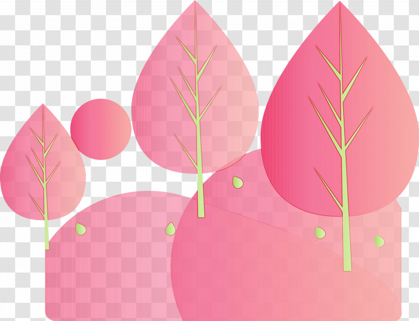 Pink Leaf Plant Tree Petal Transparent PNG
