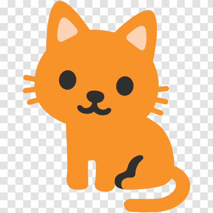 Cat Emoji Android Nougat Oreo - Kitkat - Illustrator Transparent PNG