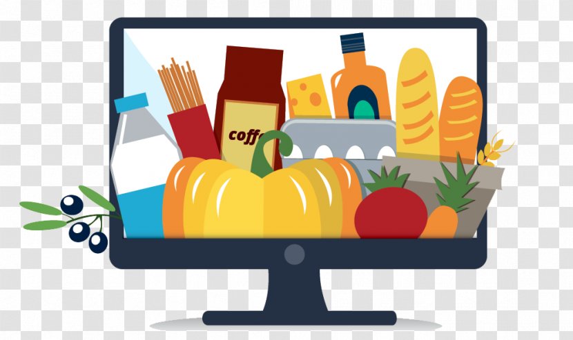 Vector Graphics Clip Art Online Grocer Grocery Store Stock Photography - Computer Monitor Accessory - Items Transparent PNG