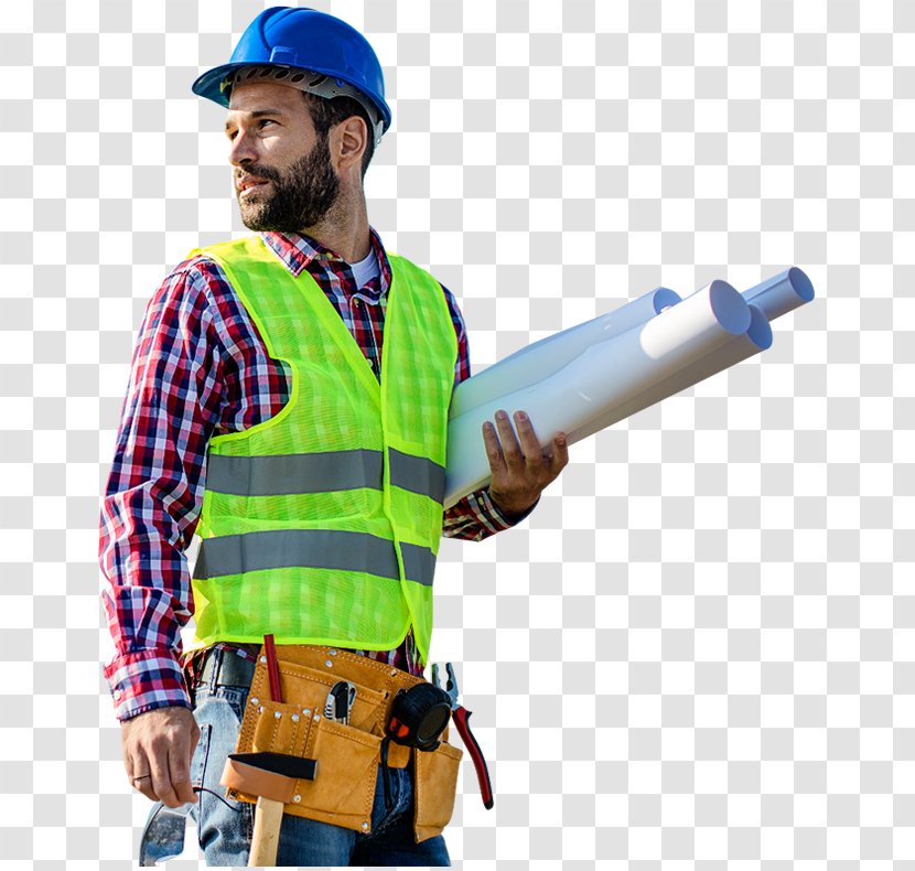 Laborer Architectural Engineering Construction Worker Foreman Technical And Further Education - Hard Hat - Tartan Transparent PNG