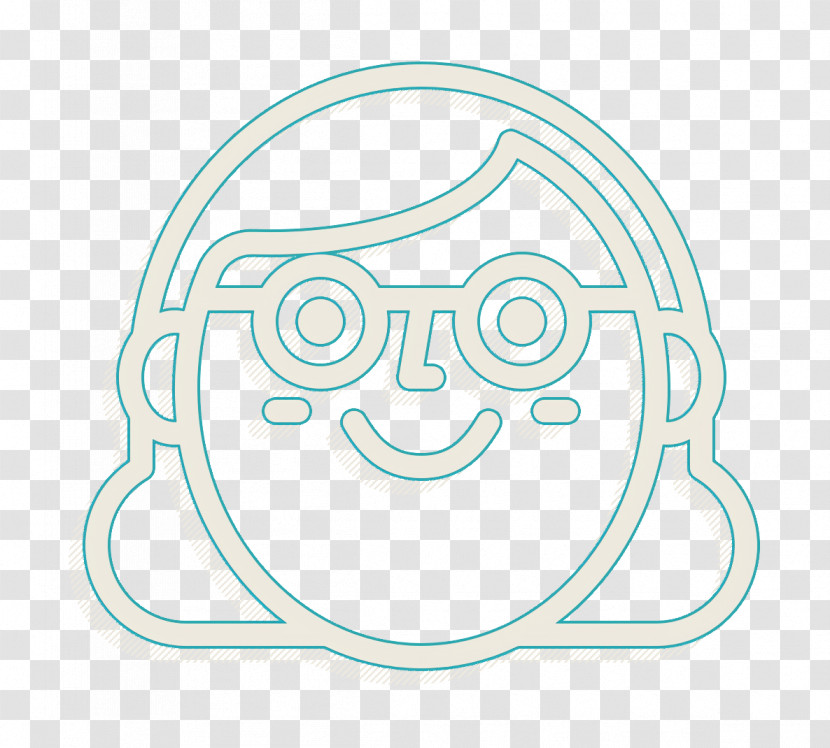 Emoji Icon Woman Icon Happy People Outline Icon Transparent PNG