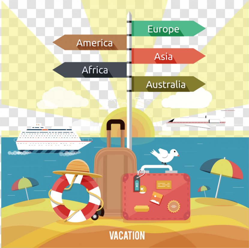 Travel Vacation Baggage Icon - Cartoon - Flat Creative Transparent PNG