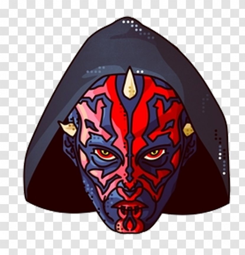 Darth Maul Mask Illustration - Fictional Character - Funny Transparent PNG