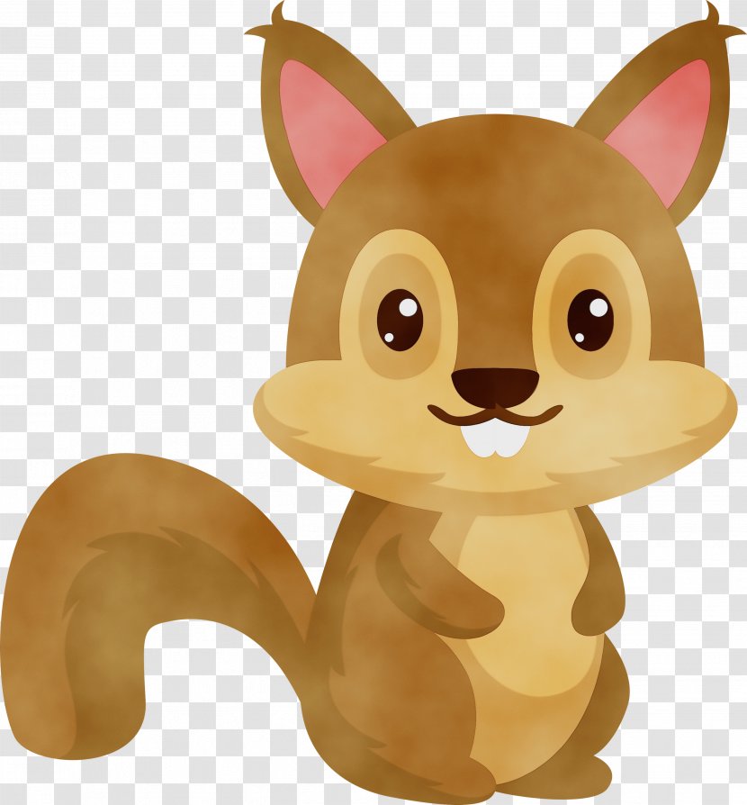 Animal Figure Squirrel Clip Art Cartoon Toy - Fawn Animation Transparent PNG
