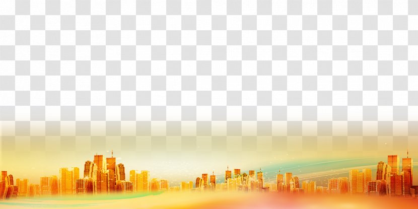 Daytime Computer Wallpaper - Orange - City B Transparent PNG