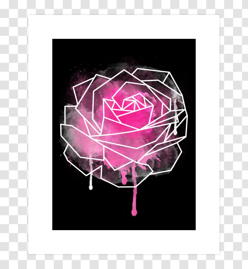 Pink M - Petal - Geometric Rose Transparent PNG