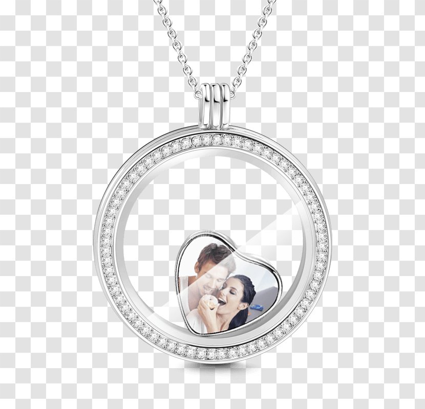 Charm Bracelet Locket Necklace Silver Birthstone - Pendant - Floating Gift Transparent PNG