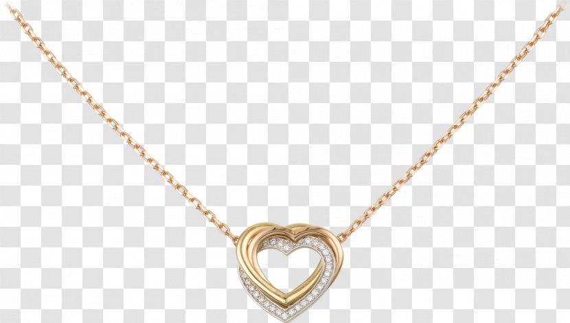 Necklace Cartier Carat Colored Gold Brilliant - Chain Transparent PNG