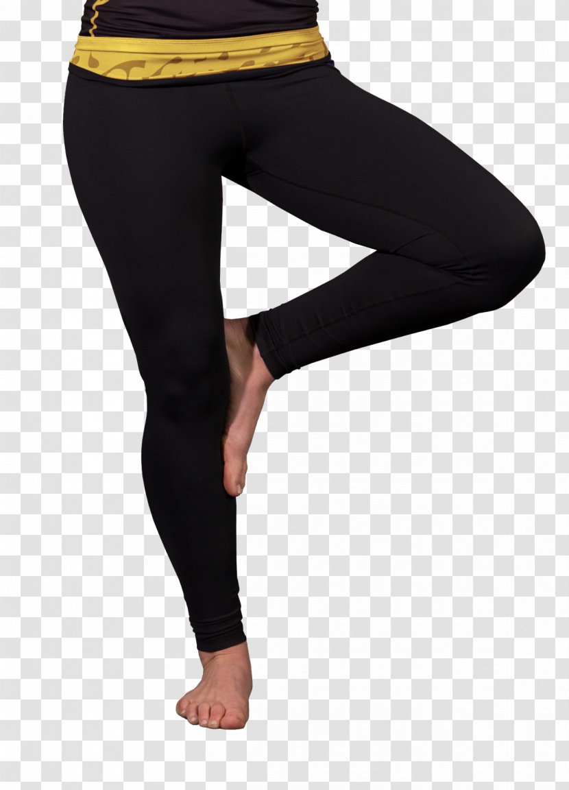 Leggings Waist Tights Form-fitting Garment Pants - Abdomen - Black Heart Gold Transparent PNG