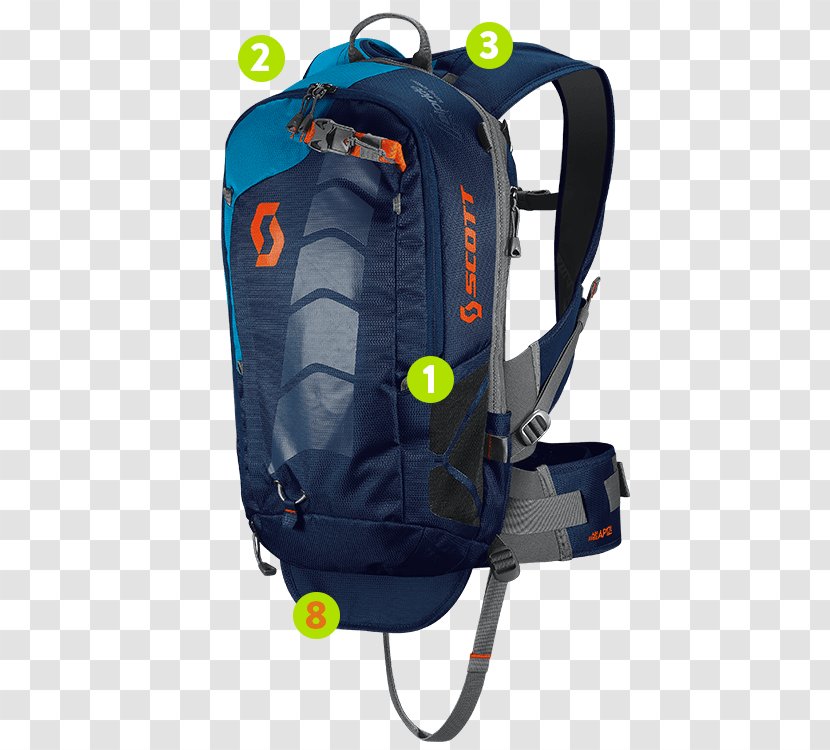 Backpack Freeriding Avalanche Airbag Scott Sports Transparent PNG