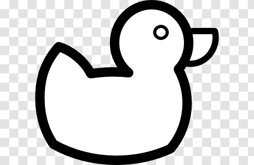 Duck Outline Clip Art - Black And White Puppy Pictures Transparent PNG