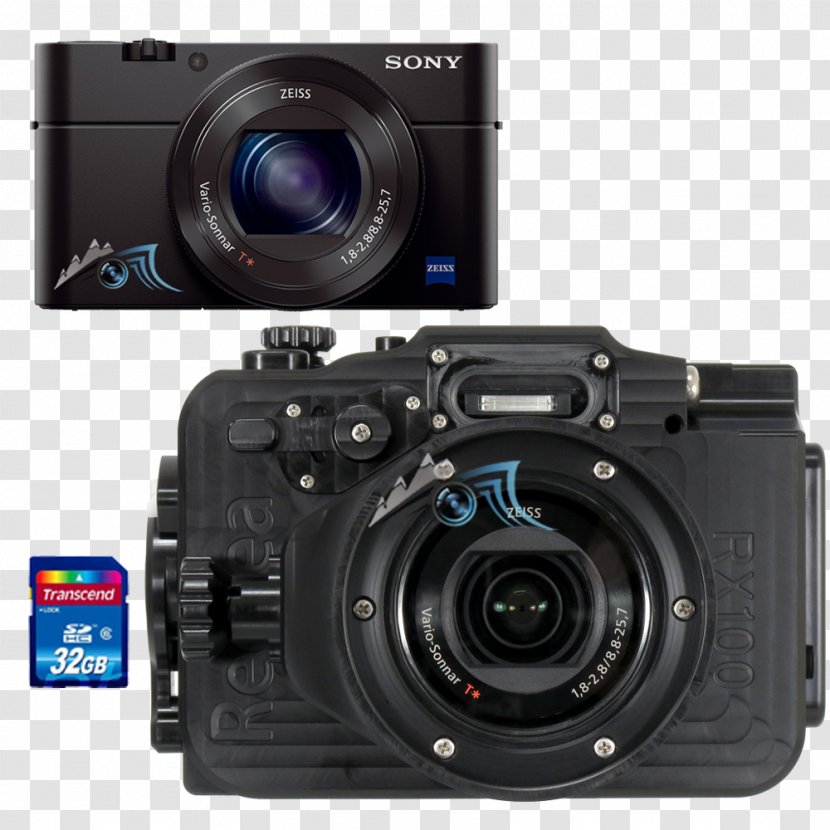Digital SLR Sony Cyber-shot DSC-RX100 IV Camera Lens III - Single Reflex Transparent PNG
