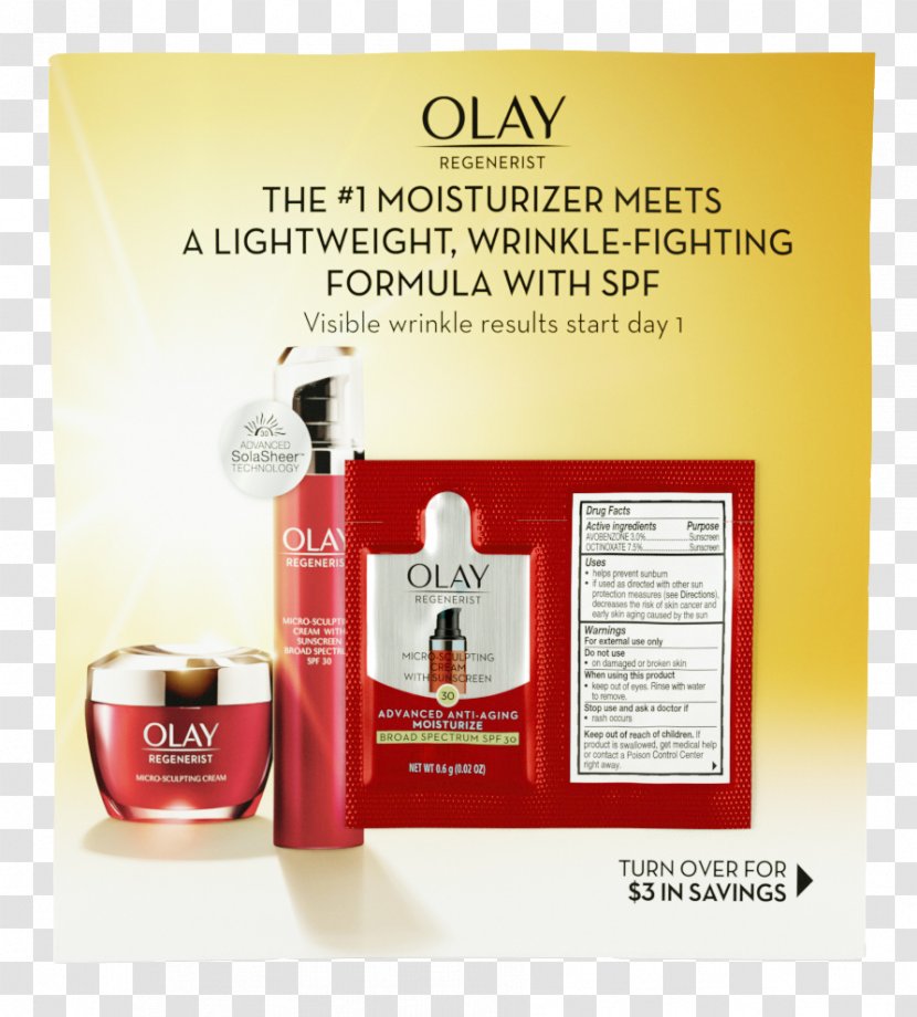 Olay Natural White Day Cream Lotion Anti-aging Sunscreen - Antiaging - Sachet Transparent PNG