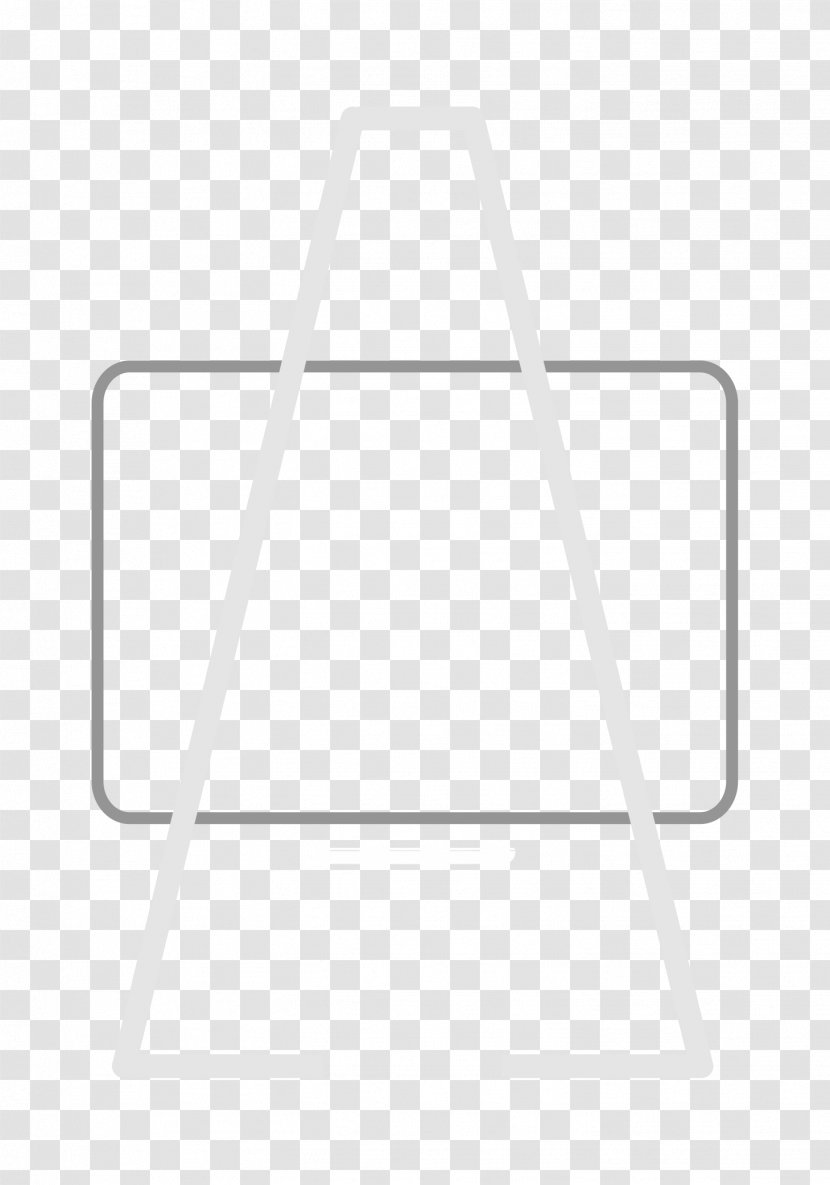 Line White Triangle - Rectangle Transparent PNG