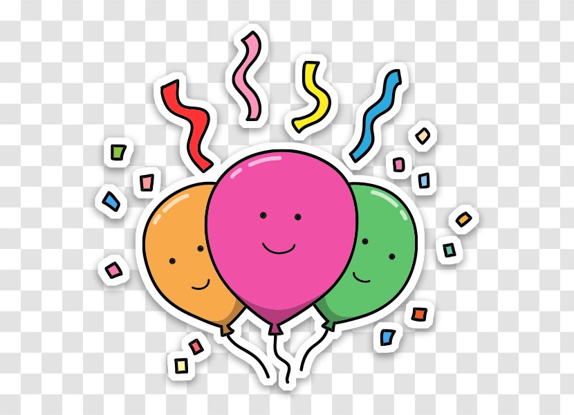 Party Birthday Balloon Clip Art - Happiness Transparent PNG