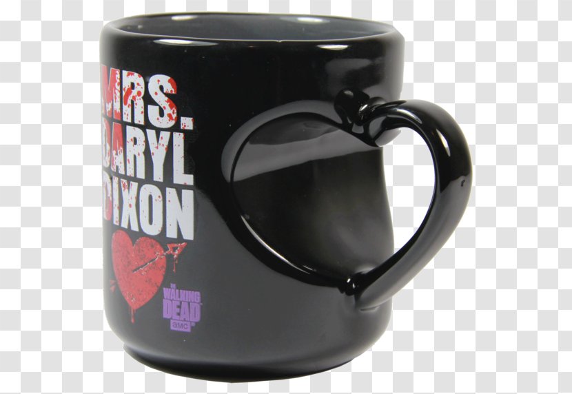 Coffee Cup Daryl Dixon Mug Negan - Dead Heart Transparent PNG