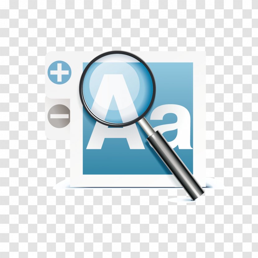 Download Icon - Magnifying Glass - Vector To See The Newspaper Transparent PNG