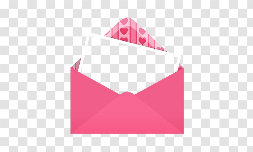 Paper Envelope Valentines Day Postcard - Triangle Transparent PNG