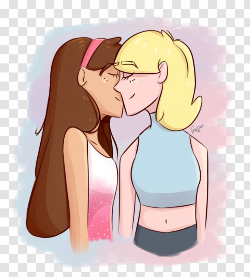 Mabel Pines Dipper Love Fan Fiction Valentine's Day - Silhouette - Honey Transparent PNG