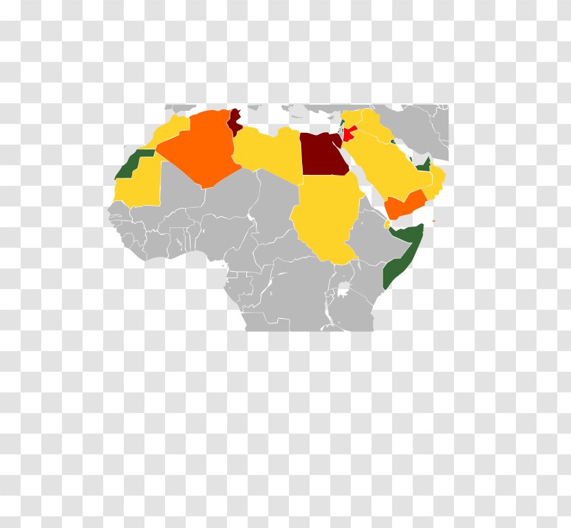 Arab Spring World Arabs Map - Country - Arabic Transparent PNG