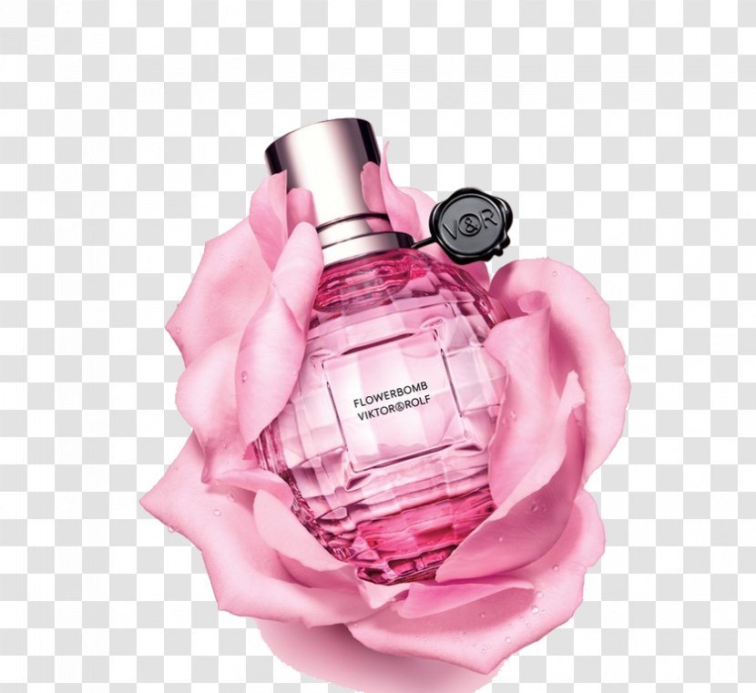 Viktor&Rolf Perfume Eau De Toilette Aroma Bergamot Orange - Lily Of The Valley - Pink Transparent PNG