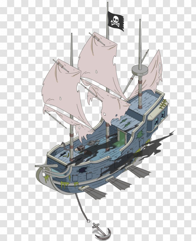 The Simpsons: Tapped Out Ghost Ship Piracy - Simpsons - Airship Transparent PNG