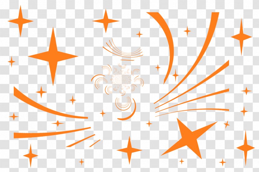 Ornament Star Christmas Day Gift - Orange Transparent PNG