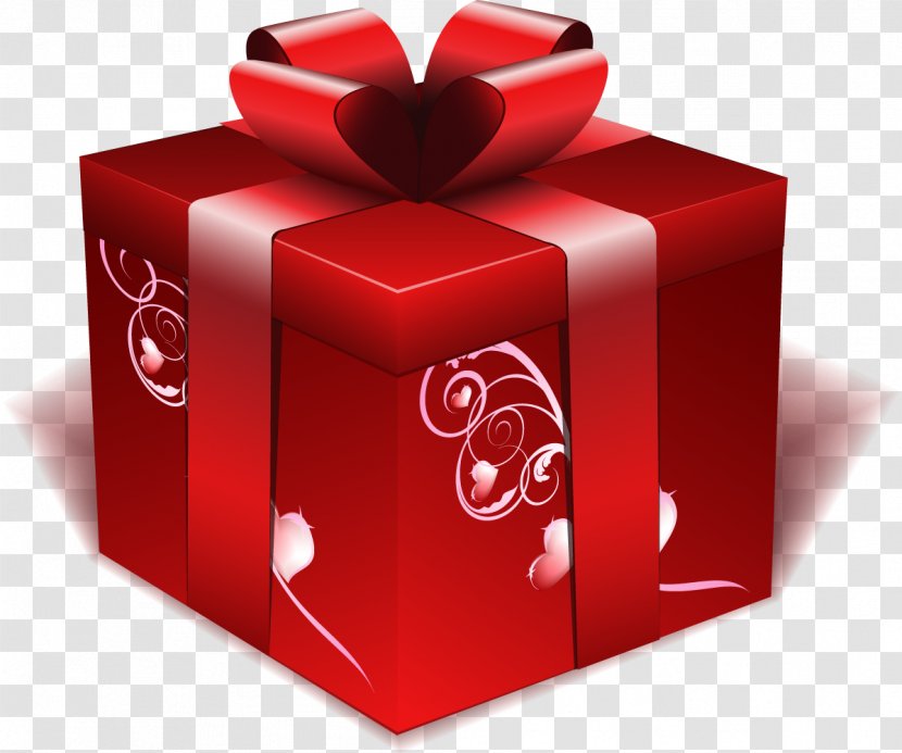 Christmas Gift-bringer Box - Red - Gift Transparent PNG