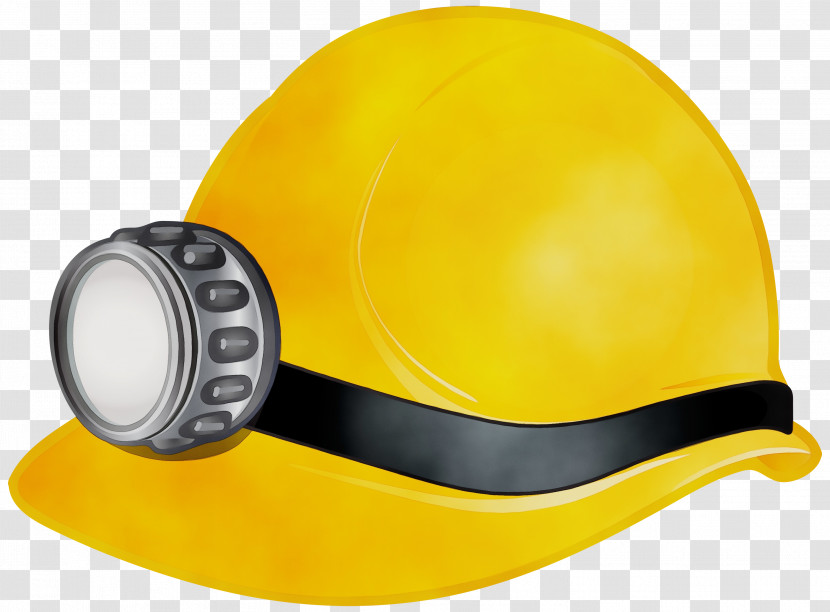 Hard Hat Helmet Yellow Personal Protective Equipment Hat Transparent PNG