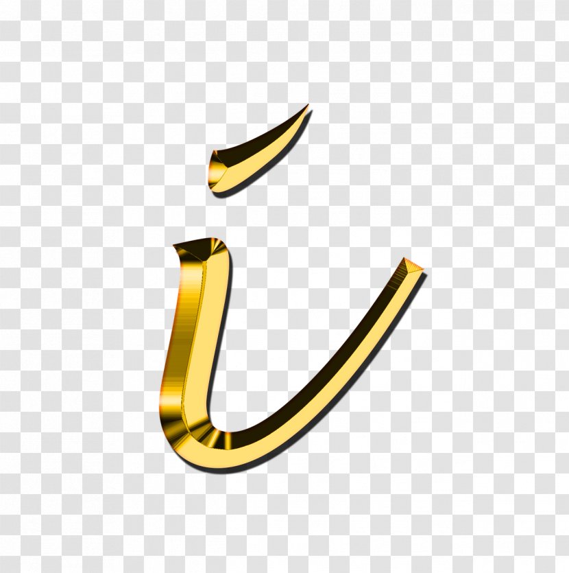 Letters ABC Alphabet I Font - Gold Transparent PNG