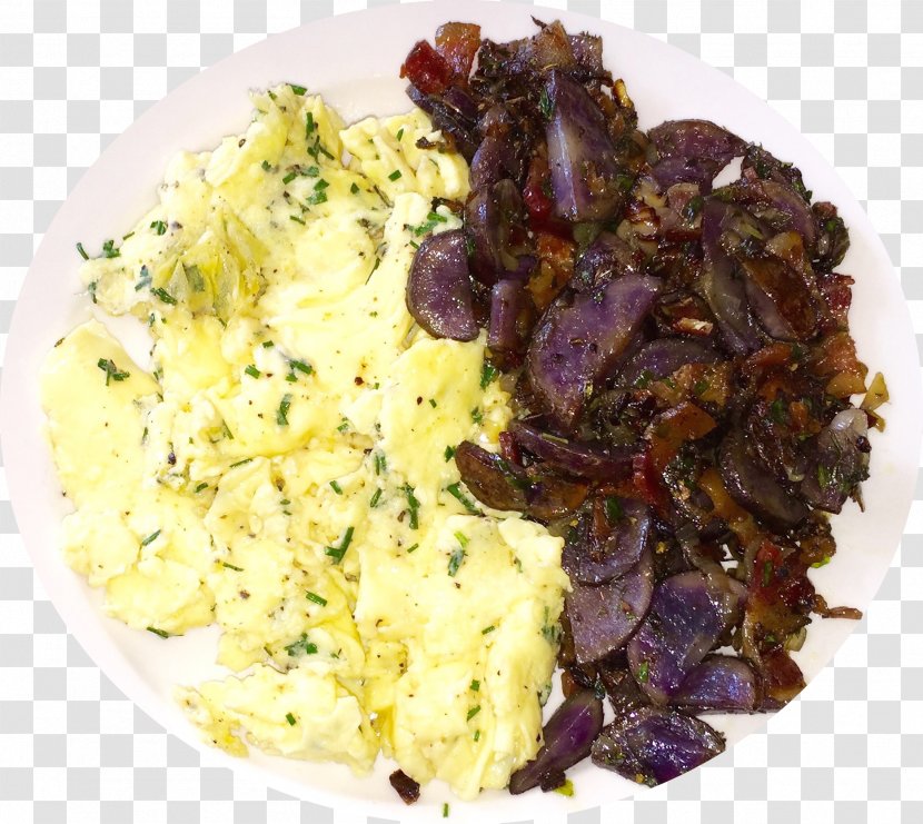 Vegetarian Cuisine Breakfast Hotdish Scrambled Eggs Food Transparent PNG