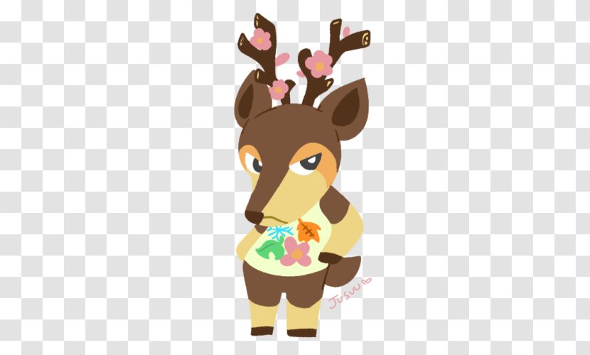 Reindeer Giraffe Christmas Ornament Antler Clip Art - Deer Transparent PNG