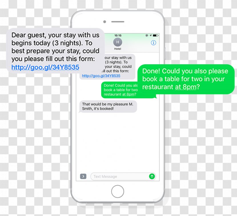 Smartphone Mobile Phone Accessories Line Text Messaging Font - Messages Transparent PNG