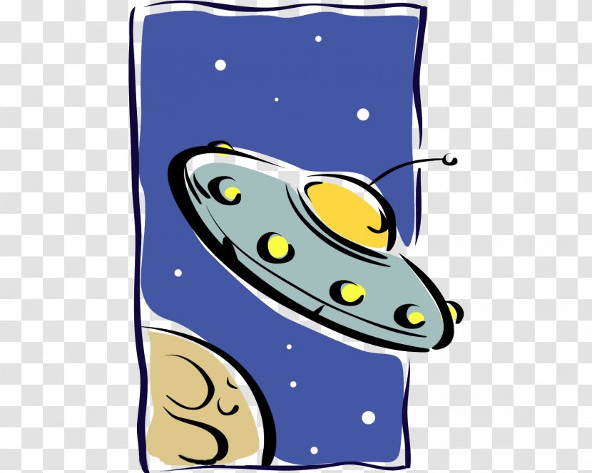 Unidentified Flying Object Spacecraft Illustration - Yellow - UFO Transparent PNG