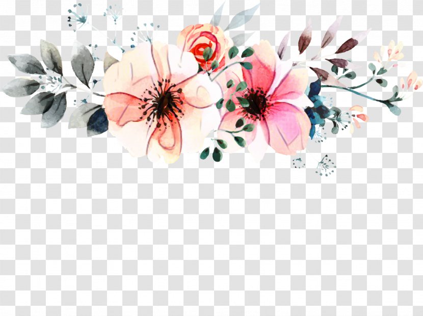 Flower Art Watercolor - Floral Design - Cut Flowers Gerbera Transparent PNG