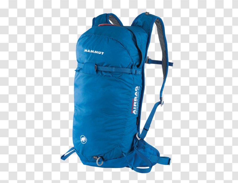 Backpack Mammut Ultralight Removable 3.0 Airbag Freeskiing Sports Group - Cobalt Blue Transparent PNG