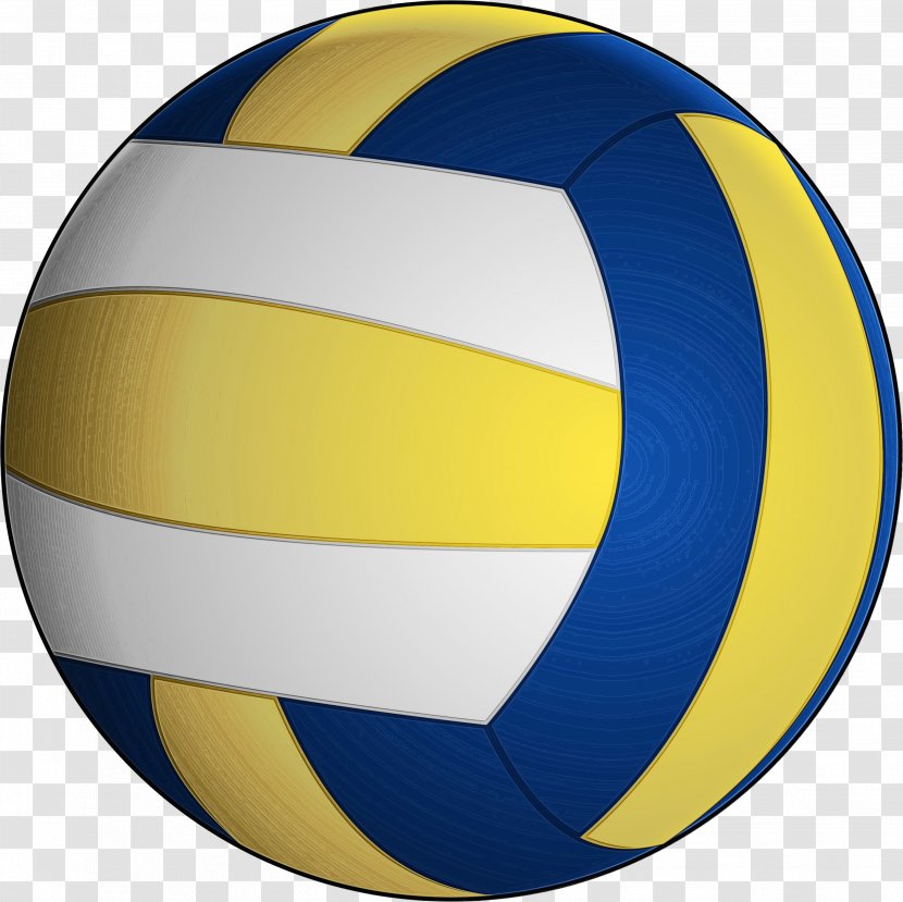Volleyball Cartoon - Yellow - Sports Equipment Soccer Ball Transparent PNG