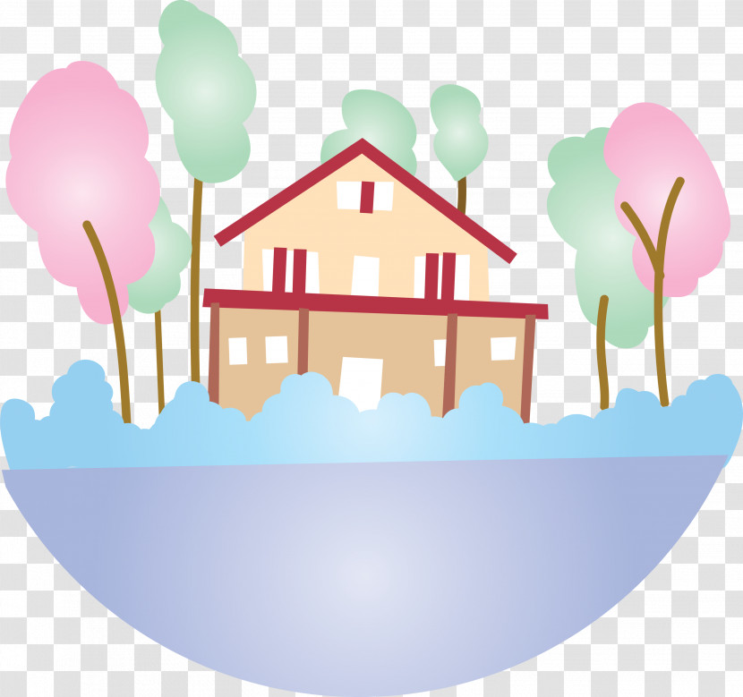 Lake House Building House Transparent PNG