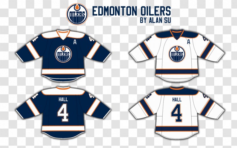 T-shirt Edmonton Oilers Logo Product Design Organization - Sleeve Transparent PNG