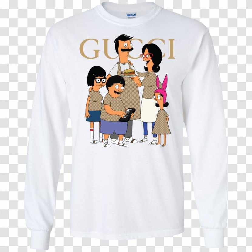T-shirt Hoodie Hamburger Tina Belcher - Joint - Gucci T Shirt Transparent PNG
