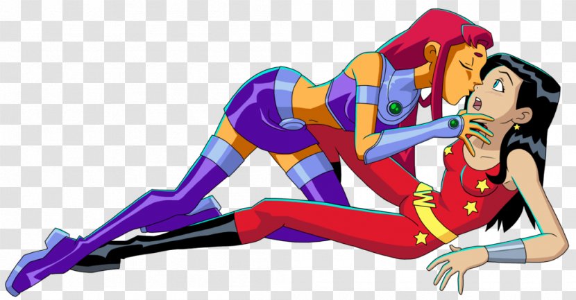 Starfire Raven Cyborg Robin Teen Titans Transparent PNG