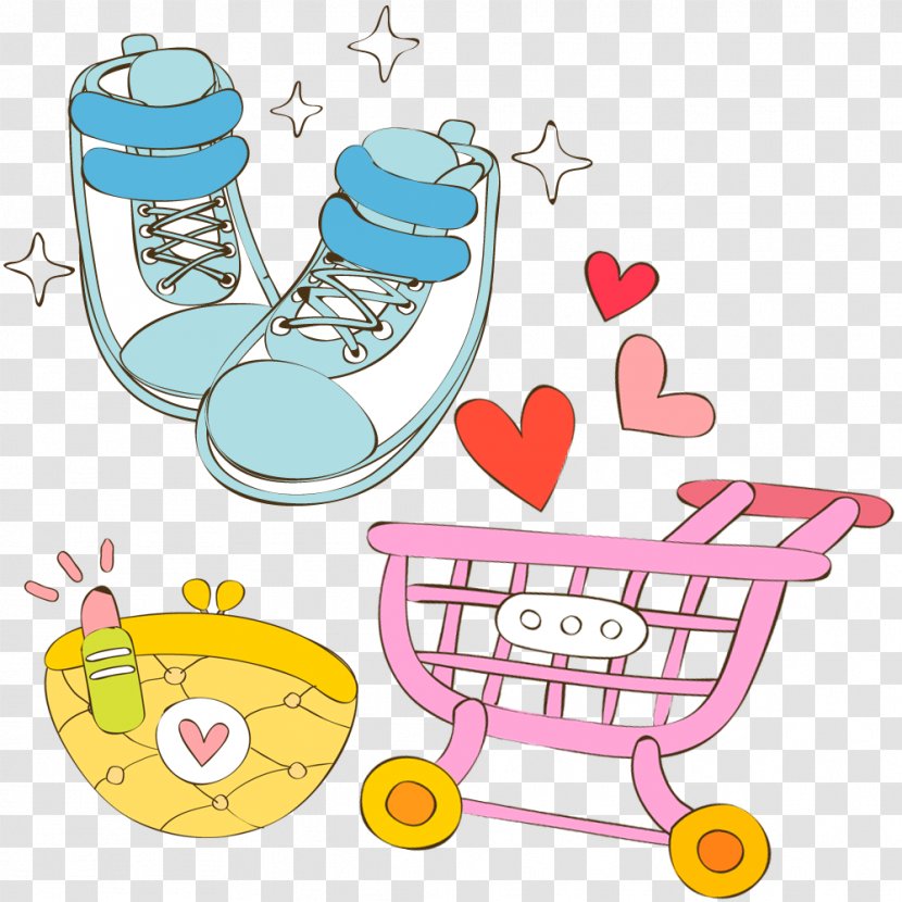 Car Clip Art Illustration Product Design - Shopping Cart - Los Zapatos Transparent PNG