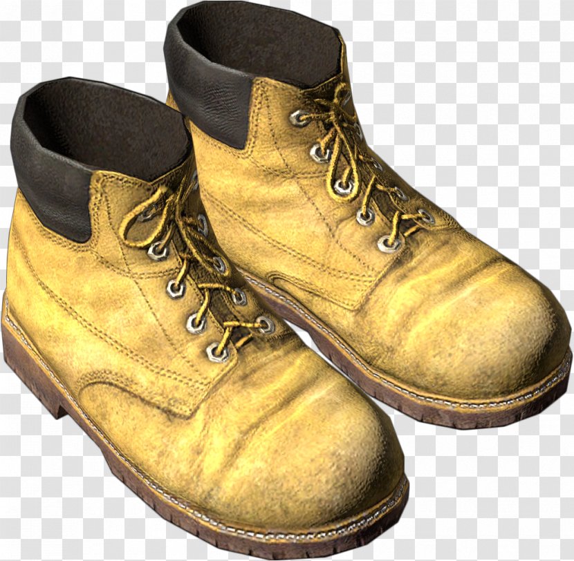 Boot Shoe Leather DayZ Walking - Architectural Engineering - Yellow Boots Transparent PNG