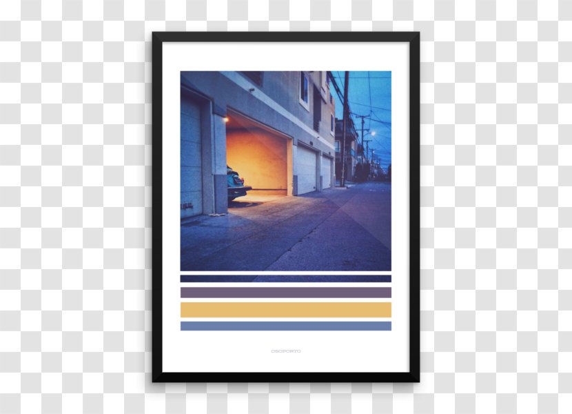 El Porto Poster Picture Frames Text Design - Painting - Blackout Mockup Transparent PNG