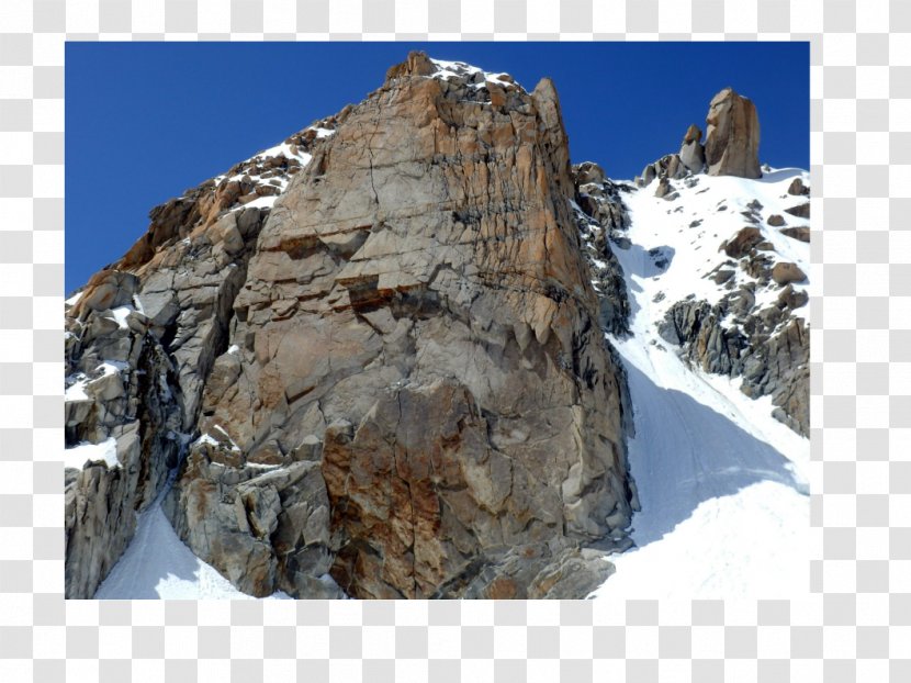Cosmiques Hut Aiguille Du Midi Vallée Blanche Mont Blanc Geology - Climbing Transparent PNG