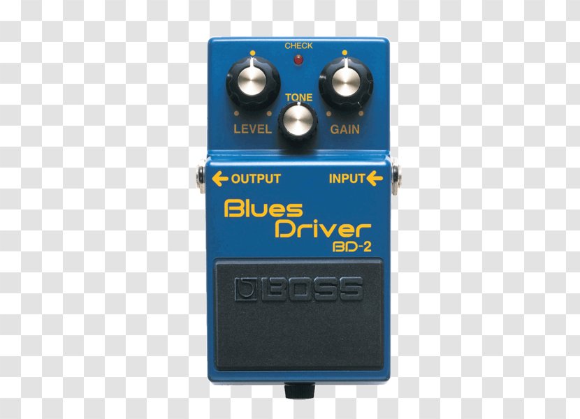 BOSS BD-2 Blues Driver Effects Processors & Pedals Distortion Boss Corporation - Cartoon - Guitar Transparent PNG