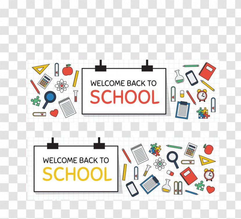 School Download - Text - Welcome Back To Banners Transparent PNG