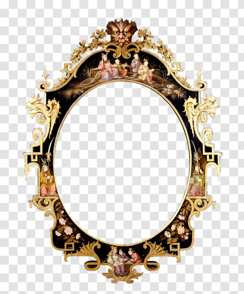 Mirror Picture Frames Chinoiserie Transparent PNG