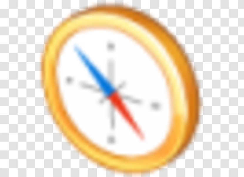 Circle Area Clock Yellow - Compas Transparent PNG